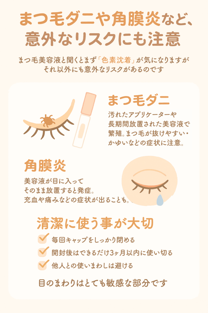 まつ毛ダニや角膜炎など、意外なリスクにも注意